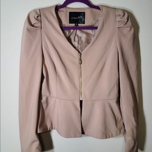 Front zipper Blazer top